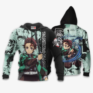 Tanjiro Kamado Hoodie Custom Kimetsu Anime Merch Clothes Manga Style 8