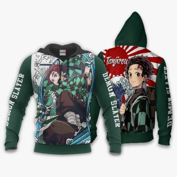 Tanjiro Kamado Hoodie Kimetsu Anime Merch Clothes 3