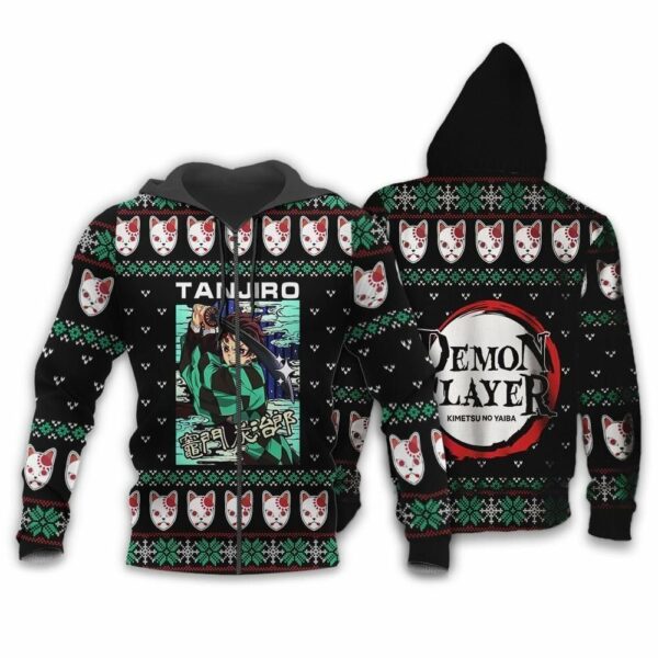 Tanjiro Kamado Ugly Christmas Sweater Kimetsu Anime Xmas Custom Clothes 2