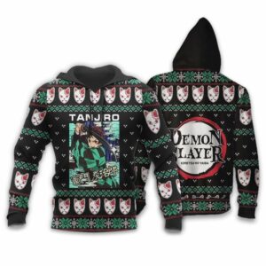 Tanjiro Kamado Ugly Christmas Sweater Kimetsu Anime Xmas Custom Clothes 9