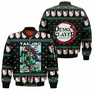 Tanjiro Kamado Ugly Christmas Sweater Kimetsu Anime Xmas Custom Clothes 10