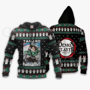 Tanjiro Kamado Ugly Sweater Christmas Kimetsu Anime Gift 7