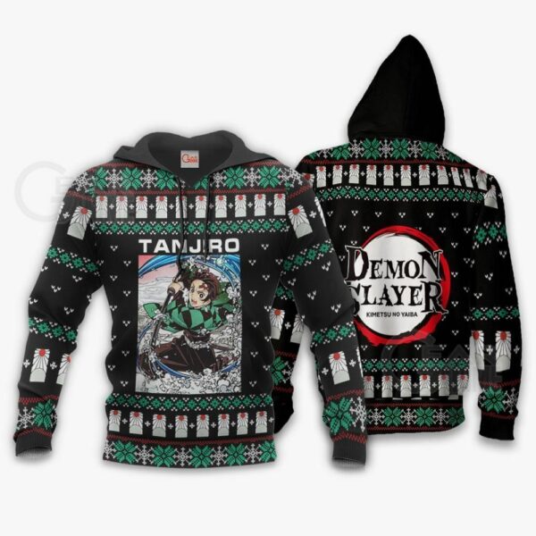 Tanjiro Kamado Ugly Sweater Christmas Kimetsu Anime Gift 3