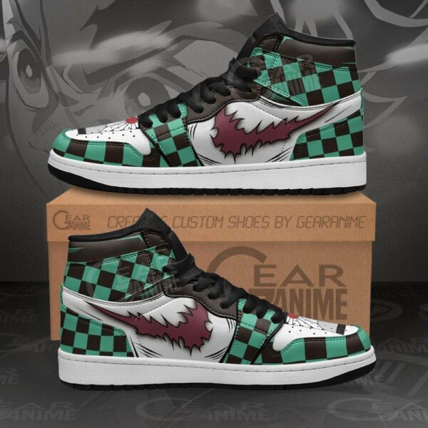 Tanjiro Shoes Scar Demon Slayer Custom Anime Sneakers 1