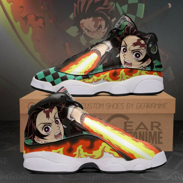 Tanjiro Shoes Sun Breathing Custom Anime Demon Slayer Sneakers 2