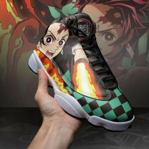 Tanjiro Shoes Sun Breathing Custom Anime Demon Slayer Sneakers 8