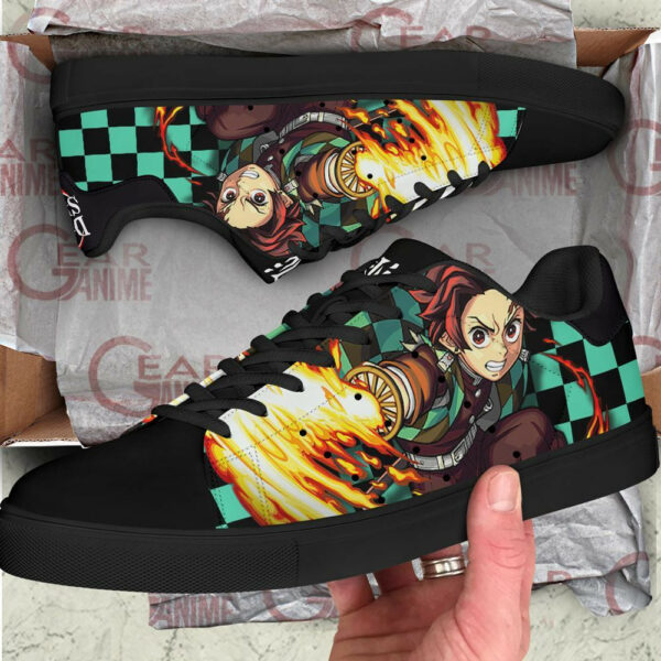 Tanjiro Sun Breathing Skate Shoes Custom Demon Slayer Anime Sneakers 2