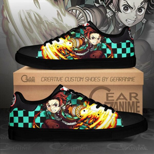 Tanjiro Sun Breathing Skate Shoes Custom Demon Slayer Anime Sneakers 1