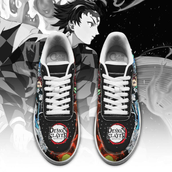 Tanjiro Water and Sun Air Force Sneakers Custom Demon Slayer Anime Shoes 2