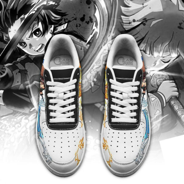 Tanjiro & Zenitsu Air Shoes Custom Breathing Demon Slayer Anime Sneakers 2