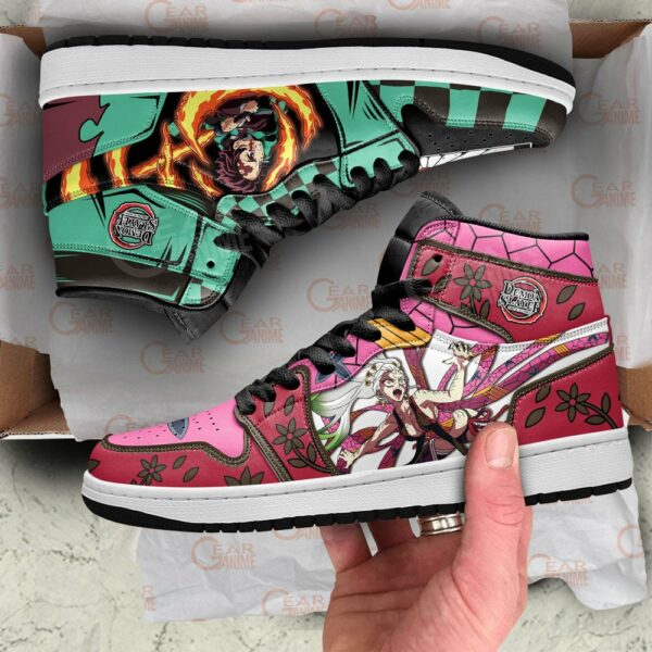 Tanjiro’s Bloodied Rage vs Daki Shoes Custom Demon Slayer Anime Sneakers 2