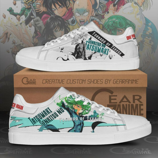 Tatsumaki Skate Shoes One Punch Man Custom Anime Sneakers SK11 1