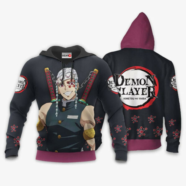 Tengen Uzui Hoodie Custom Kimetsu Anime Merch Clothes 3