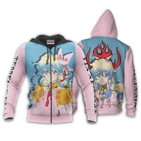 Teppelin Nia Hoodie Custom Tengen Toppa Gurren Lagann Anime Merch Clothes 1