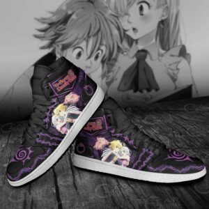 The Seven Deadly Sins Shoes Meliodas and Elizabeth Anime Custom Sneakers 9