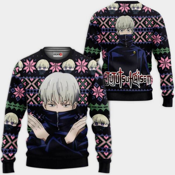 Toge Inumaki Ugly Christmas Sweater Custom Anime Jujutsu Kaisen XS12 1