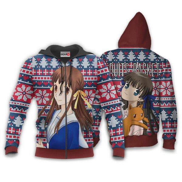 Tohru Honda Ugly Christmas Sweater Custom Anime Fruits Basket XS12 2