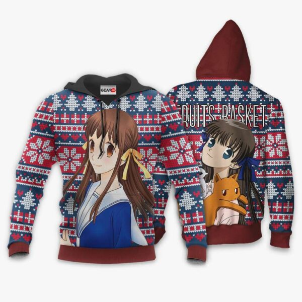 Tohru Honda Ugly Christmas Sweater Custom Anime Fruits Basket XS12 3