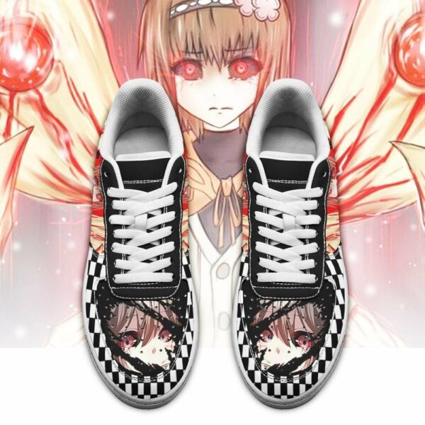 Tokyo Ghoul Hinami Shoes Custom Checkerboard Sneakers Anime 2