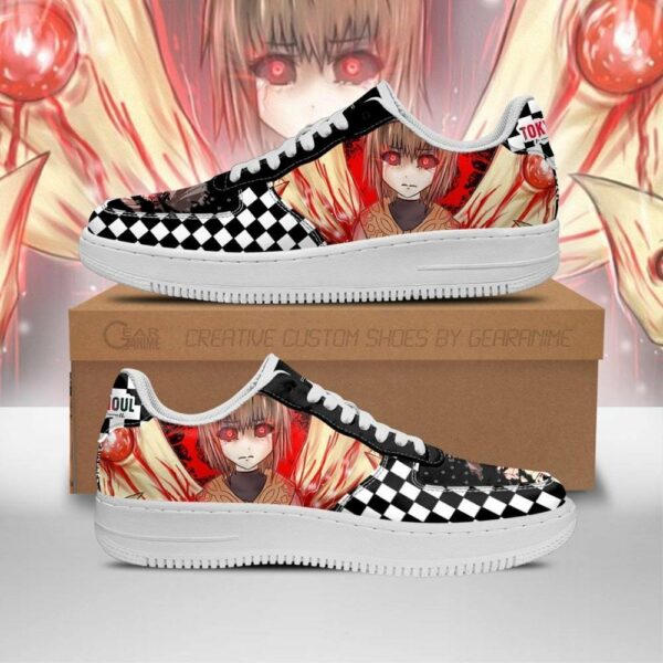 Tokyo Ghoul Hinami Shoes Custom Checkerboard Sneakers Anime 1