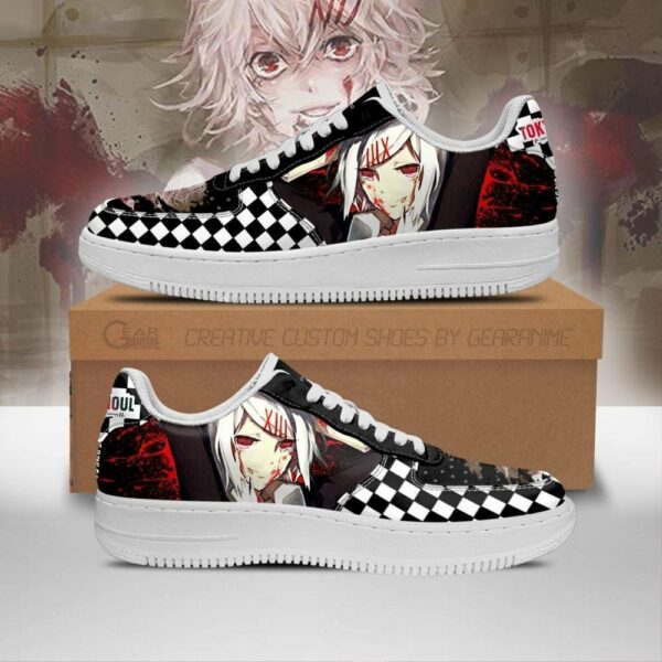 Tokyo Ghoul Juuzou Shoes Custom Checkerboard Sneakers Anime 1