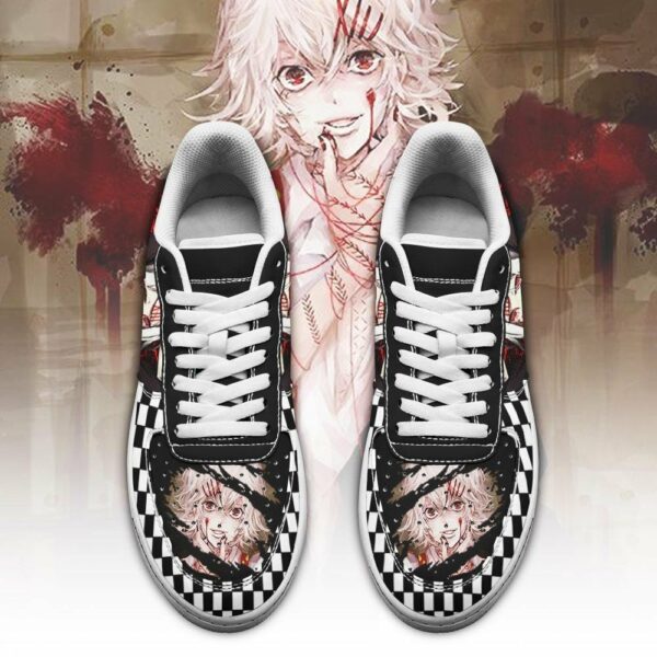 Tokyo Ghoul Juuzou Shoes Custom Checkerboard Sneakers Anime 2