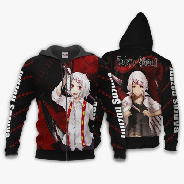 Tokyo Ghoul Juuzou Suzuya Hoodie Shirt Anime Zip Jacket 1