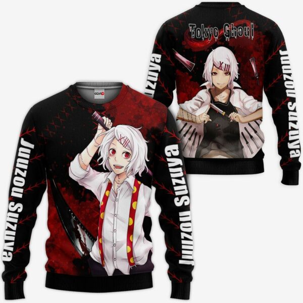 Tokyo Ghoul Juuzou Suzuya Hoodie Shirt Anime Zip Jacket 2