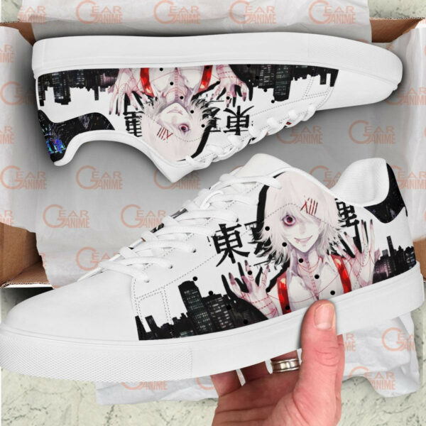 Tokyo Ghoul Juuzou Suzuya Skate Shoes Custom Anime Sneakers 2