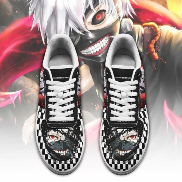 Tokyo Ghoul Kaneki Shoes Custom Checkerboard Sneakers Anime 2
