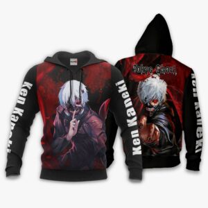 Tokyo Ghoul Ken Kaneki Hoodie Shirt Anime Zip Jacket 8