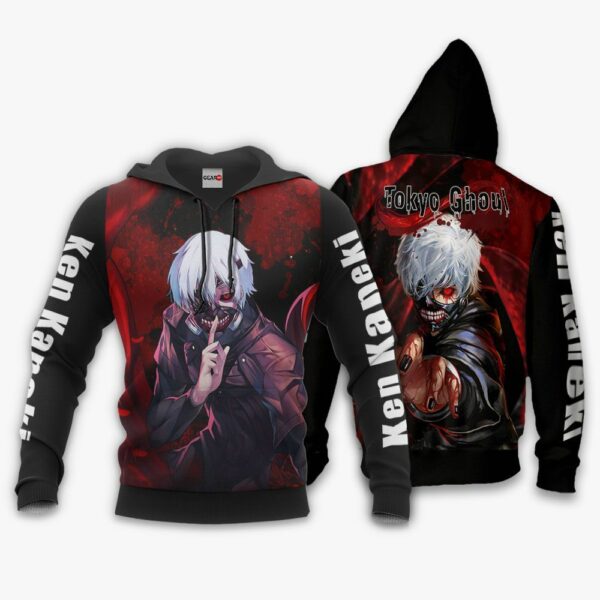 Tokyo Ghoul Ken Kaneki Hoodie Shirt Anime Zip Jacket 3