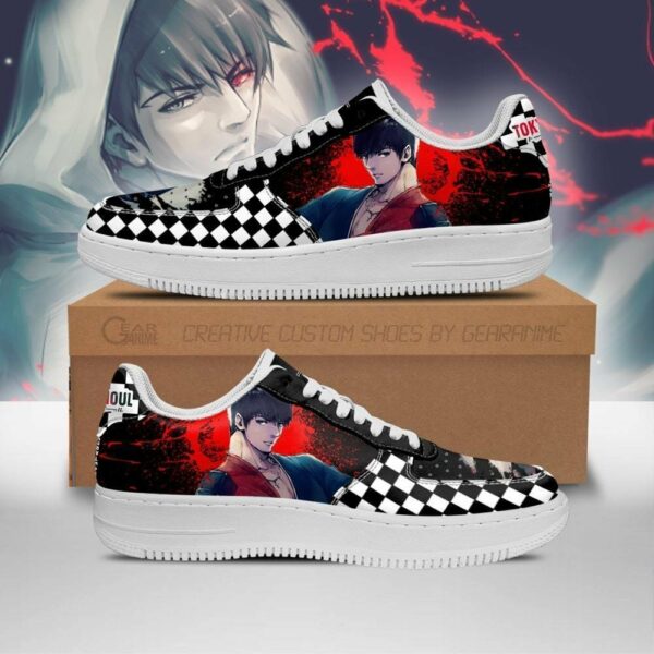 Tokyo Ghoul Koutarou Shoes Custom Checkerboard Sneakers Anime 1