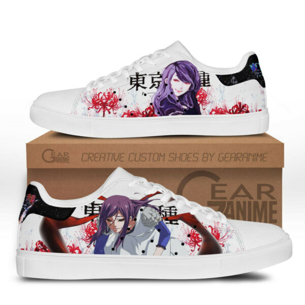 Tokyo Ghoul Rize Kamishiro Skate Shoes Custom Anime Sneakers 1