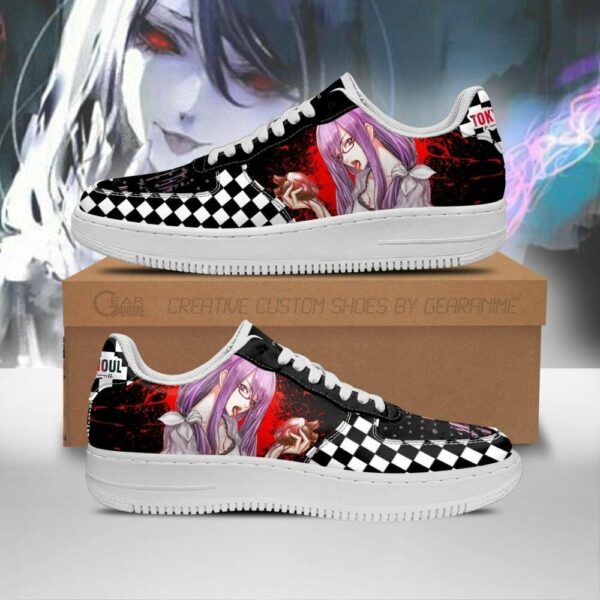 Tokyo Ghoul Rize Shoes Custom Checkerboard Sneakers Anime 1