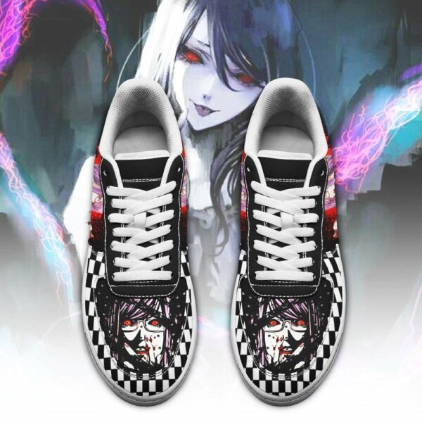 Tokyo Ghoul Rize Shoes Custom Checkerboard Sneakers Anime 2