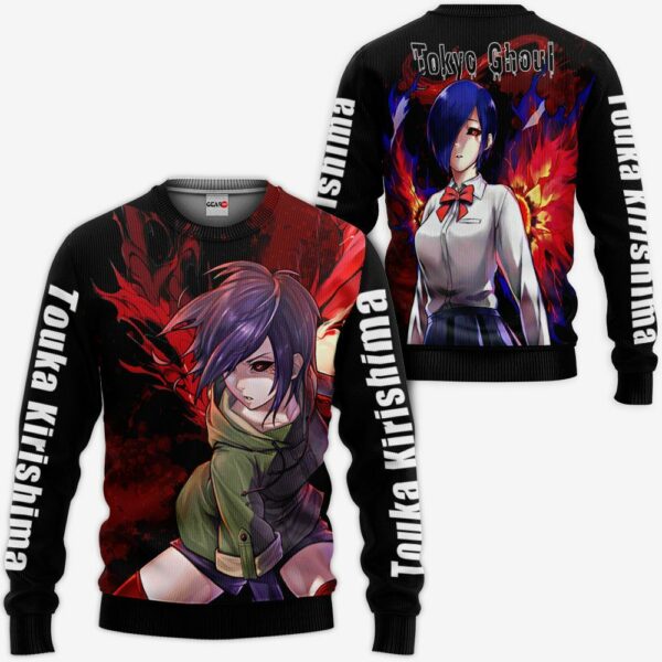 Tokyo Ghoul Touka Kirishima Hoodie Shirt Anime Zip Jacket 2