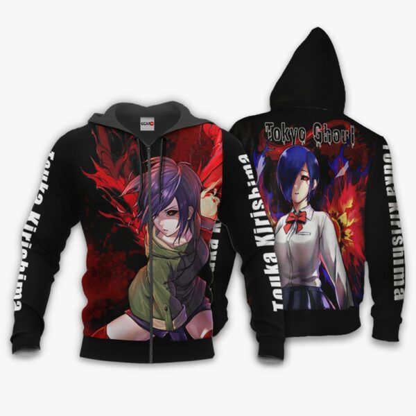 Tokyo Ghoul Touka Kirishima Hoodie Shirt Anime Zip Jacket 1