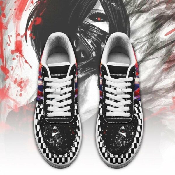 Tokyo Ghoul Touka Shoes Custom Checkerboard Sneakers Anime 2