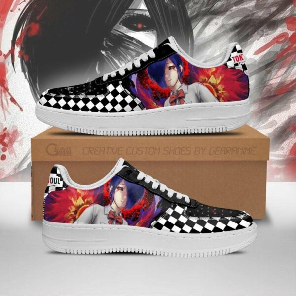 Tokyo Ghoul Touka Shoes Custom Checkerboard Sneakers Anime 1