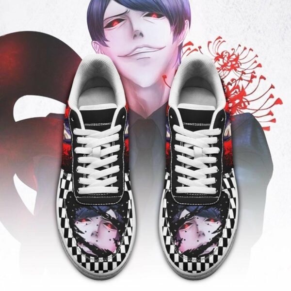 Tokyo Ghoul Tsukiyama Shoes Custom Checkerboard Sneakers Anime 2