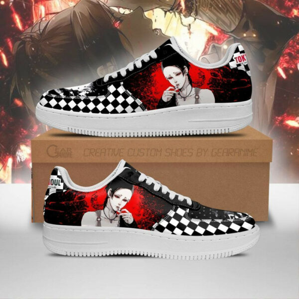 Tokyo Ghoul Uta Shoes Custom Checkerboard Sneakers Anime Leather 1