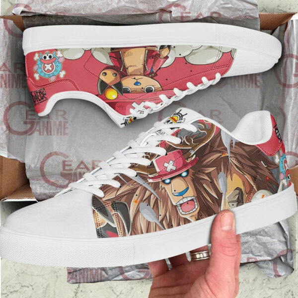 Tony Tony Chopper Skate Shoes One Piece Custom Anime Sneakers 2