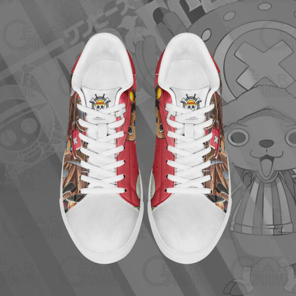 Tony Tony Chopper Skate Shoes One Piece Custom Anime Sneakers 4