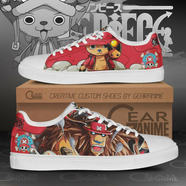 Tony Tony Chopper Skate Shoes One Piece Custom Anime Sneakers 1