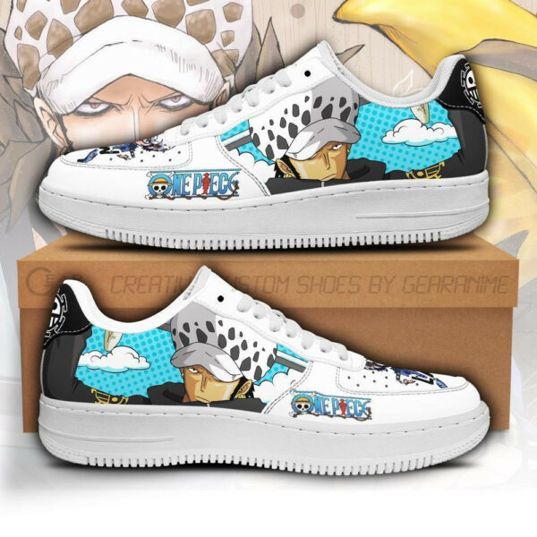 Trafalgar D. Water Law Air Shoes Custom Anime One Piece Sneakers 1