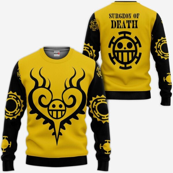 Trafalgar D. Water Law Hoodie Custom Surgeon of Death One Piece Anime Shirts 2