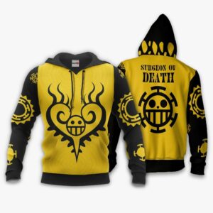 Trafalgar D. Water Law Hoodie Custom Surgeon of Death One Piece Anime Shirts 8