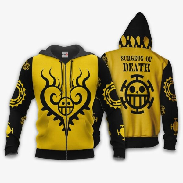 Trafalgar D. Water Law Hoodie Custom Surgeon of Death One Piece Anime Shirts 1