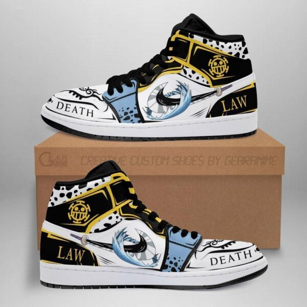 Trafalgar D. Water Law Shoes Custom Room One Piece Anime Sneakers 2